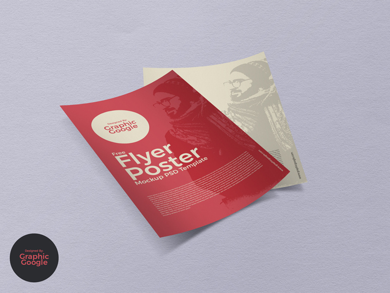 Free Flyer Poster Mockup PSD Template psd template free template freebie mockup free mockup poster mockup flyer mockup