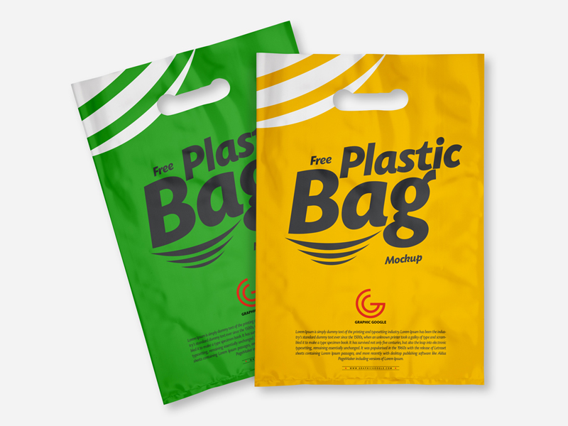 Download Free Plastic Bag Mockup by Graphic Google on Dribbble