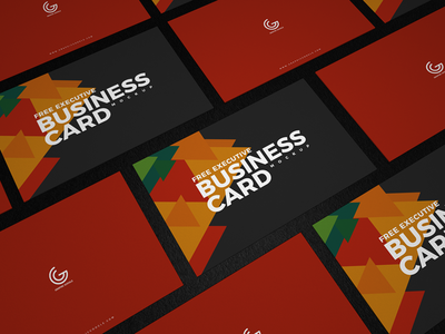 Free Executive Business Card Mockup