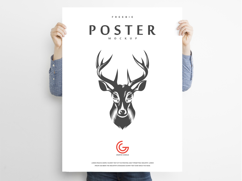 Download Free Man Holding Poster Mockup Psd by Graphic Google on ...