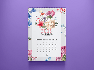 Download Free Calendar Mockup Psd By Graphic Google On Dribbble