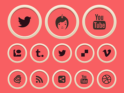 40 Free Flatin Social Media Icons flat icons free icons freebie icons social icons social media social media icons