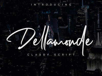 Dellamonde Classy Script Free Demo download font fonts free free font freebie freebies freefont script script font scriptfont