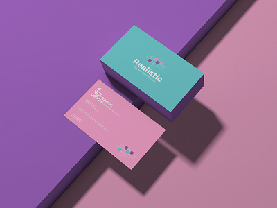 Free Realistic Business Card Mockup