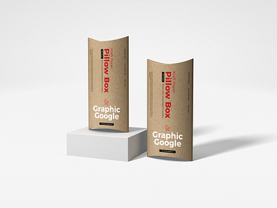 Free Kraft Paper Pillow Box Mockup box mockup branding download font free free mockup freebie identity mock up mockup mockup free mockup psd mockups packaging packaging mockup pillow box mockup print psd stationery template