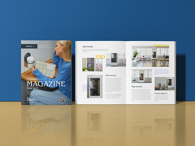 Free Modern Magazine Mockup PSD branding download font free free mockup freebie identity magazine magazine design magazine mockup magazine template mock up mockup mockup free mockup psd mockups print psd stationery template