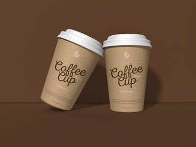 Kraft Paper Bag w/ Coffee Cup Mockup - Free Download Images High Quality  PNG, JPG