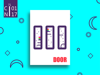 door.2 ai art color design illustration line