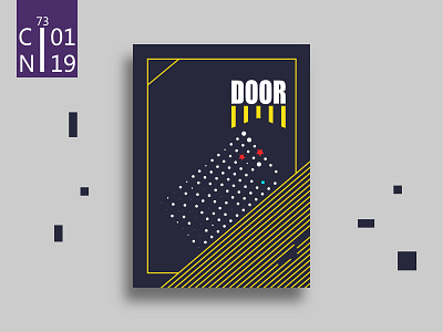 door.3 ai art design illustration line posters