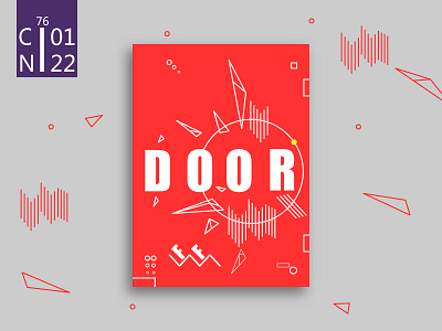 door.5 ai art design illustration line posters