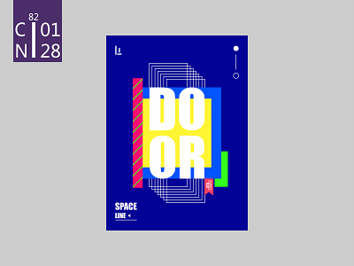 door.7 ai art color design illustration line logo posters