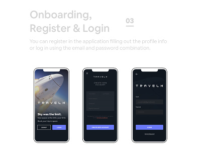 Space travel APP - Onboarding, Register & Login flat login page login page design minimal register page register page design space app space travel travel app ui ui ux ui design uidesign uiux uiuxdesign ux welcome page