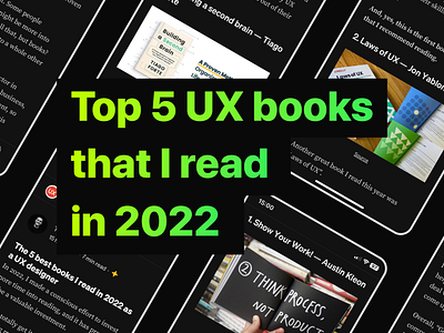 The 5 best books I read in 2022 as a UX designer books branding design flat illustration logo read reading ui ux ux books ux design uxui vector