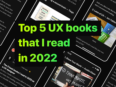 The 5 best books I read in 2022 as a UX designer