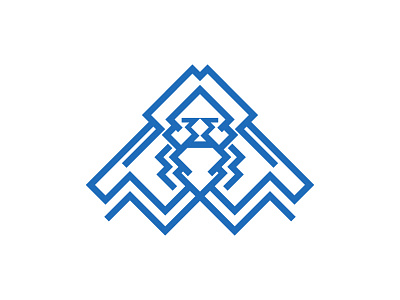 Aegir - Norse God of Sea aegir art blue god linework logo logo design nordic norse god sea vector vector work