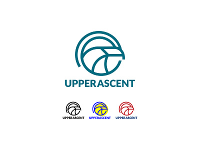 Upper Ascent brand branding branding agency eagle eagle logo flat logo linework logo logo design logo design process logomark minimalist logo minimalist logo design