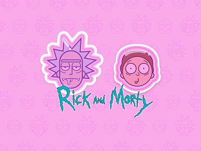 Rick and Morty art branding clean design flat graphic design icon illustration linework logo logo design logomark minimal minimalist logo morty rick rick and morty rickandmorty vector