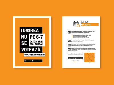 LGBT Referendum - Romania art branding clean design flat flyer flyer design flyer layout graphic design icon illustration lgbt linework minimal minimalist flyer minimalist poster poster poster design poster layout vector