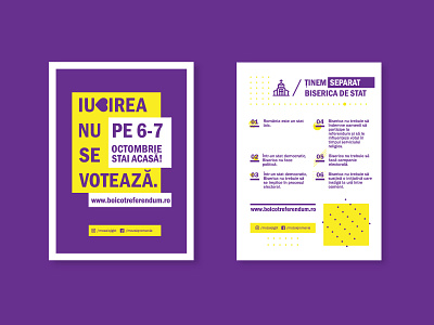 LGBT Referendum - Romania art clean design flat flyer flyer artwork flyer design flyer layout graphic design icon illustration linework minimal minimalist flyer minimalist poster poster poster art poster design poster layout vector