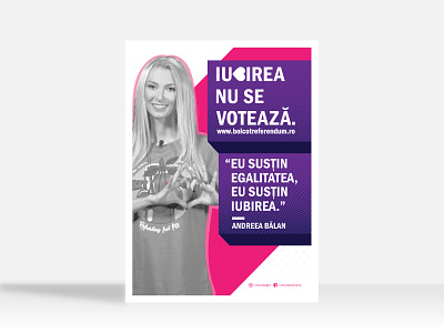 LGBT Referendum - Romania art branding clean design flat flyer flyer design flyer layout graphic design icon illustration linework minimal poster poster art poster challenge poster design poster layout vector