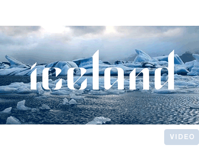 Iceland [video] animation ice iceland landscape logo nature reykjavik road trip road trip travel
