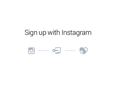 Sign Up instagram log in login process progress sign up