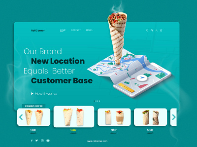 UI/WEB Design Mockup| Restaurant app web design appdesgin branding creative design flat graphic minimalistic ui