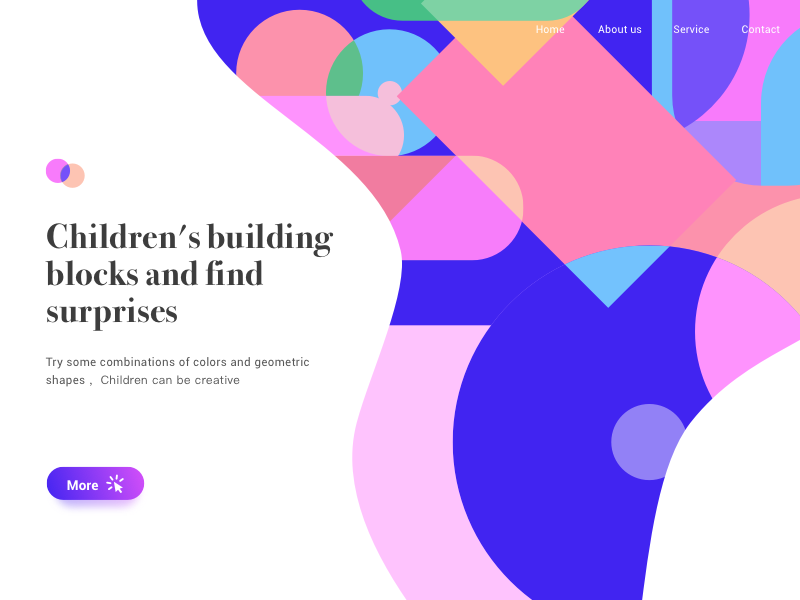 Children's day web by Volcano for BestDream on Dribbble