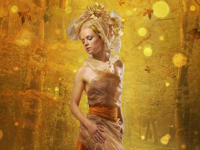 Queen of Autumn manipulation photoshop