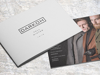 DARKOH Lookbook Fall+Winter 14/15 collection design fashion indesign lookbook