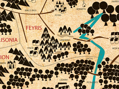 Map of Orinda book fantasy fiction map