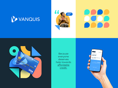 Vanquis Brand Update bank banking brand branding bright colour credit credit card design finance illustration logo typography vector
