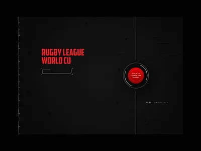 Rugby League World Cup Trophy Tracker animation dark design futuristic google gps landing maps scanner tracking typography ui