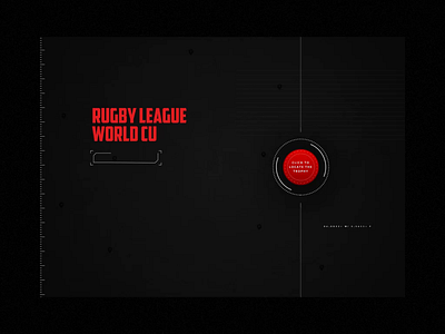 Rugby League World Cup Trophy Tracker animation dark design futuristic google gps landing maps scanner tracking typography ui