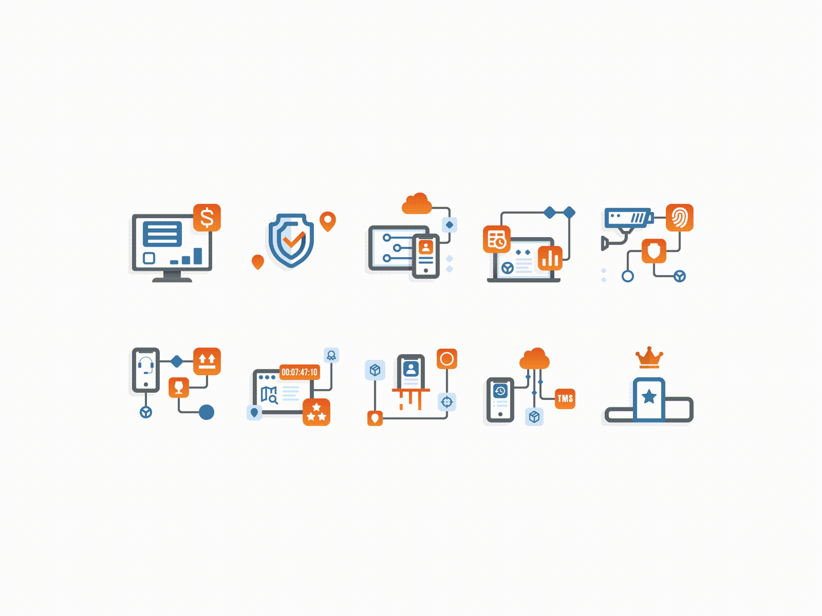 Animated Icon Set animation icon icons illustration motion graphics ui vector web webdesign