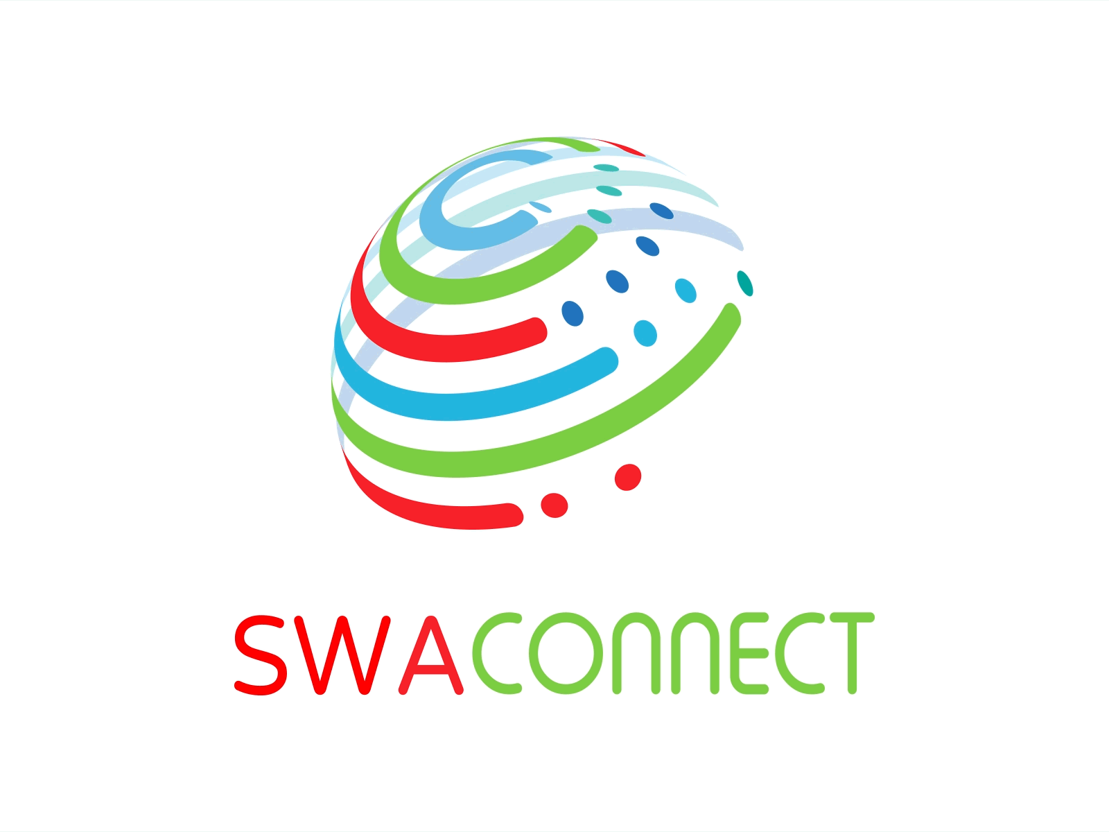 Swaconnect Animated Logo 2danimation aftereffects animation branding graphic design logo logotype motion graphics ui vector webdesign