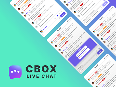 CBOX Live Chat - Web App dashboard design logo ui ux uxui webapp webdesign website