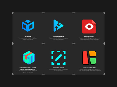 Icons for extensions design extension g suite marketplace google chrome google web store icon logo logotype ui vector