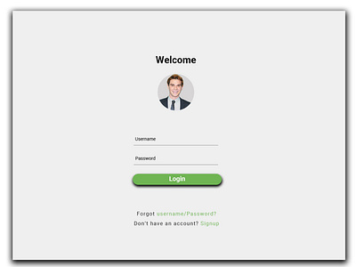 Simple Login Page Design