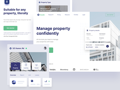 Housle—Property management services (Webflow static page)