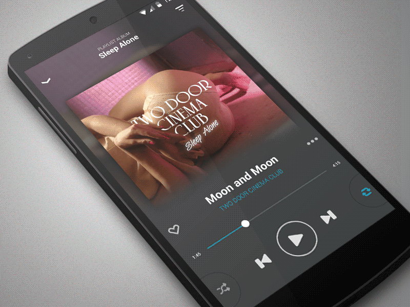 Music Player - More option android animation gif more music option player