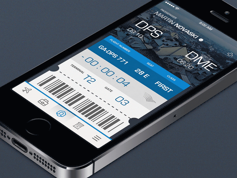 Flight Pass airplane airport apps boarding countdown flight ios pass search timer trip