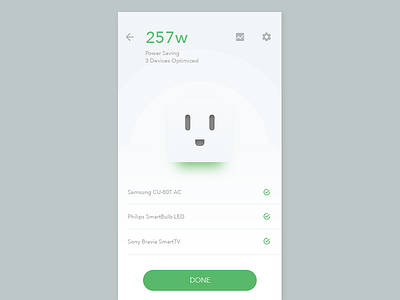 Power Saving for Smart Device - 9th shot apps clean dashboard flat illustration ios power