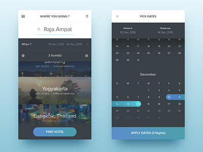 Hotel Finder – Date Picker (iOS Apps) apps date hotel ios travel