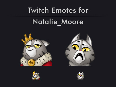 Twitch Emotes for Natalie_Moore character design illustration twitch twitch emotes