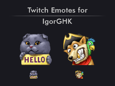 Twitch Emotes for IgorGHK