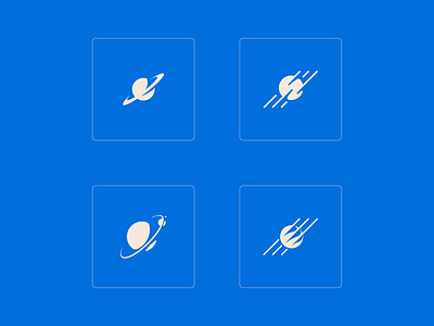 Planets branding design geometric icon illustration logo vector