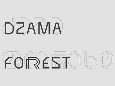 Dzama Forrest fonts branding design geometric icon illustration logo playful ui ux vector