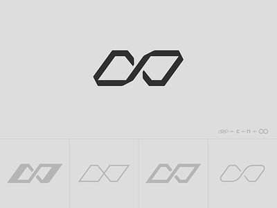 c + n branding design geometric icon illustration logo playful vector