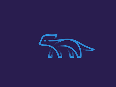 fox animal blue character cute desert fennec fox geometric icon illustration logo playful